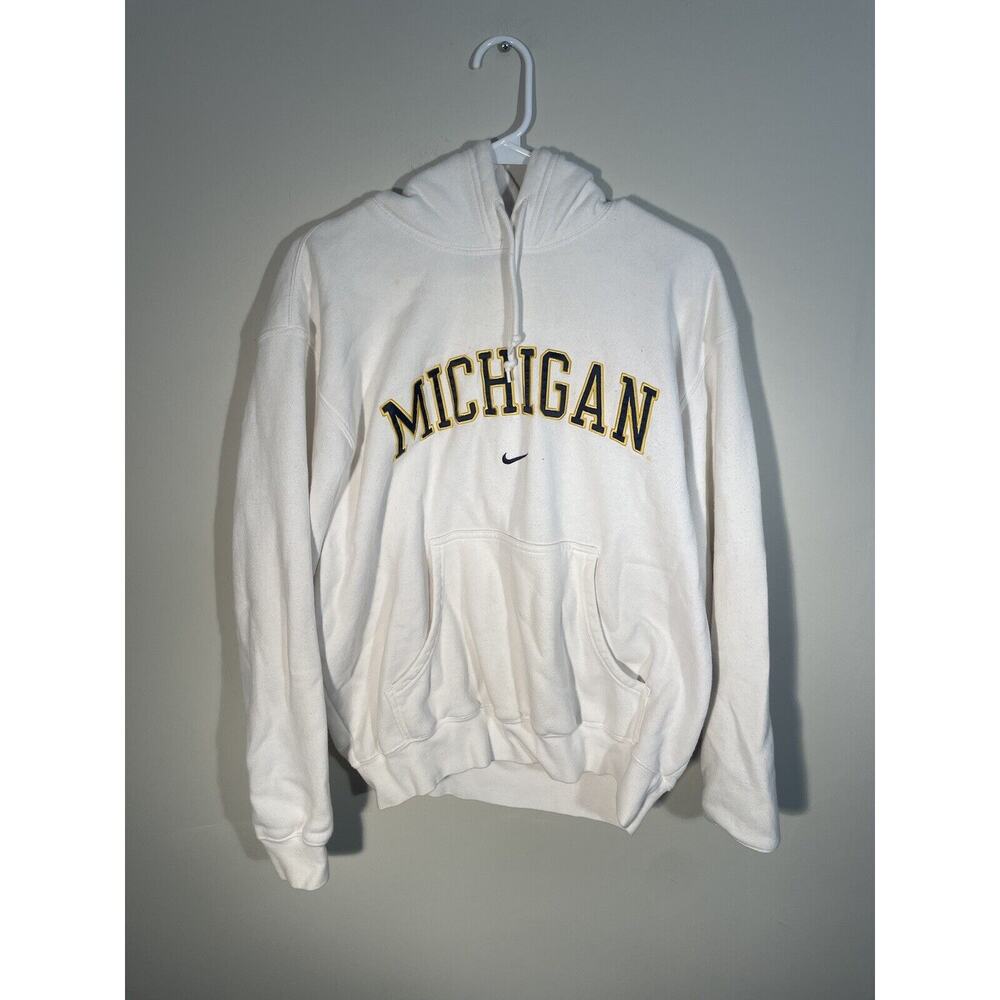 Michigan‎ Wolverines Nike Center Swoosh NCAA Pullover Hoodie Sweatshirt S